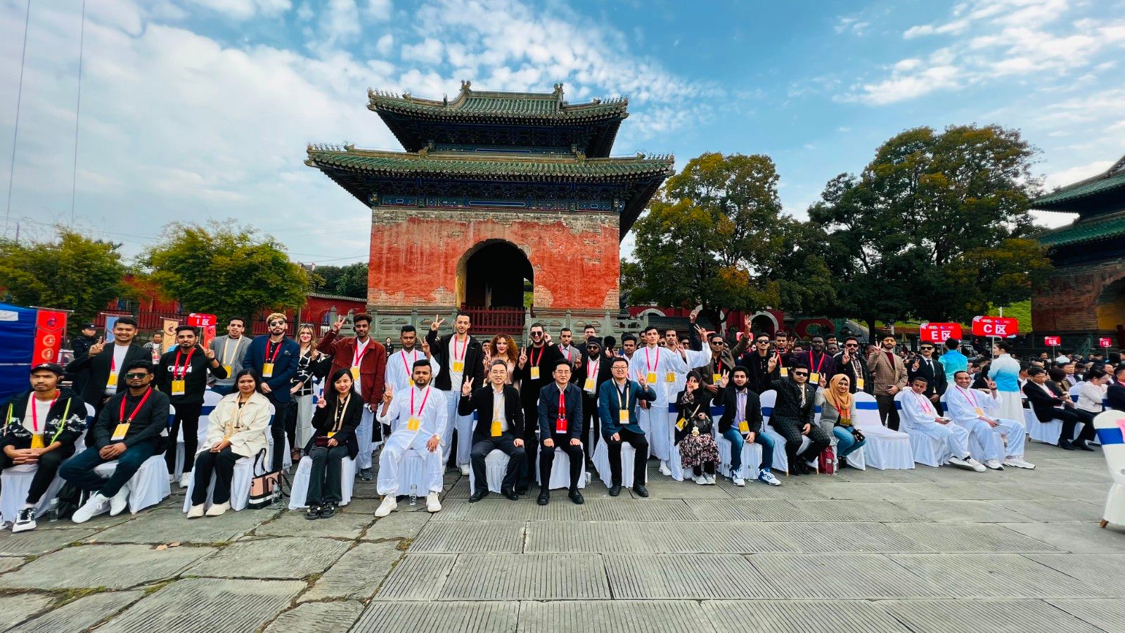HUAT International Students in 2023 World Wudang Tai Chi Conference and the 7th Tai Chi Boxing International Fellowship Competition